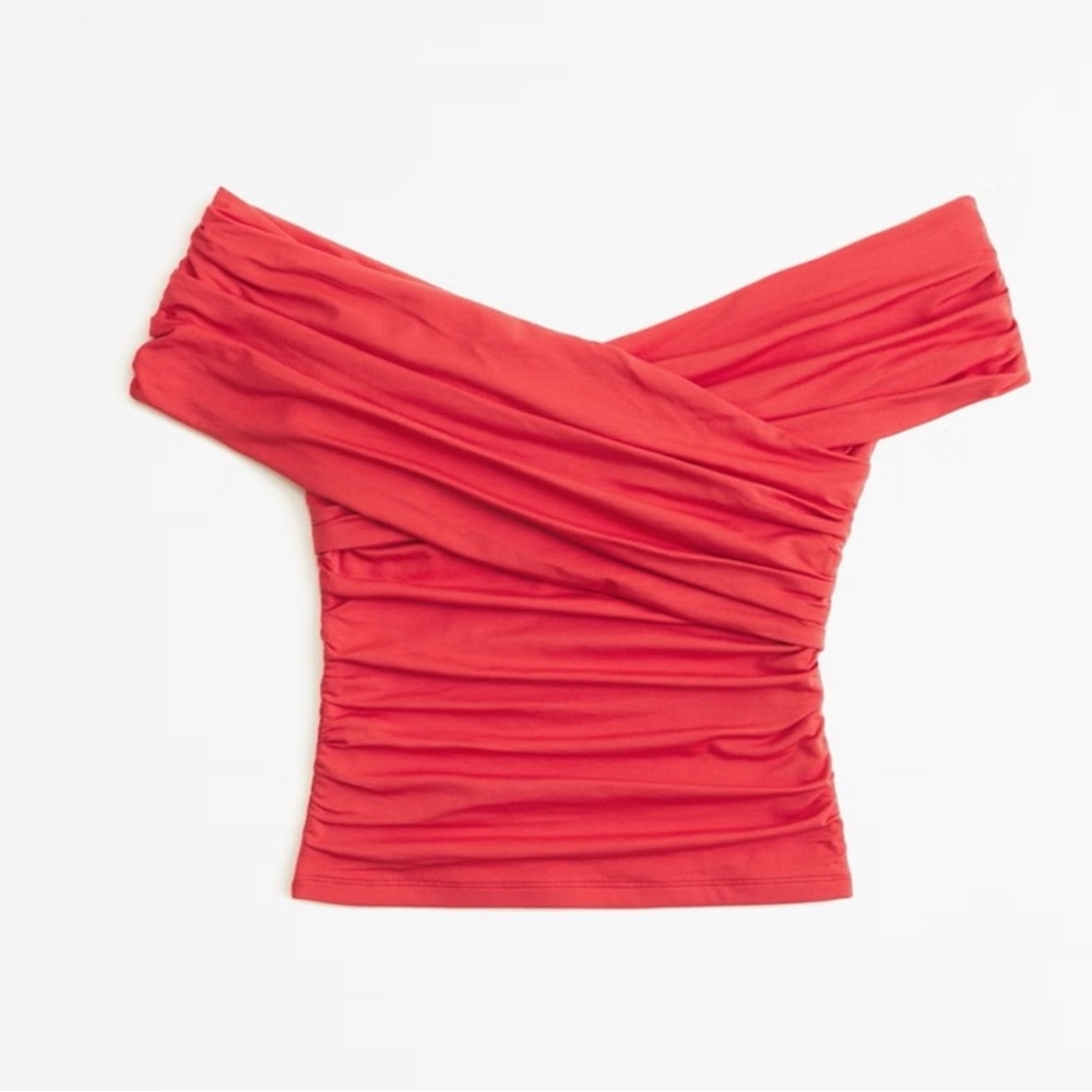 ABERCROMBIE AND FITCH- rouched modal top- SMALL